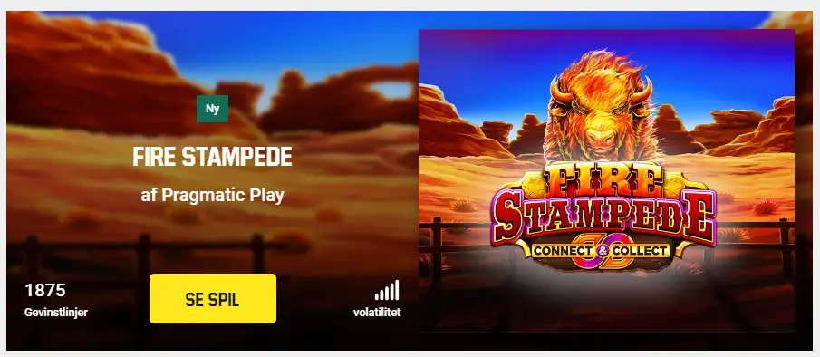 Fire Stampede Unibet slots