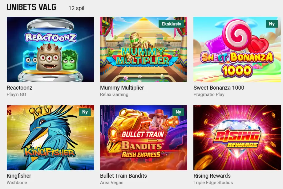 Samling af slots