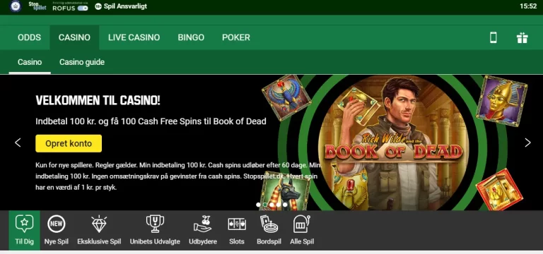 Velkomstbonus til nye spillere
